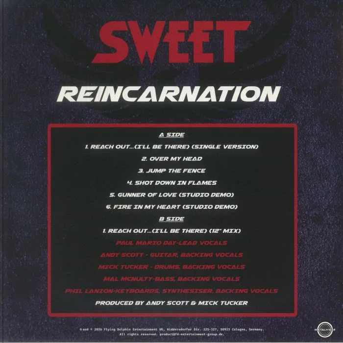 Back cover — SWEET — Reincarnation
