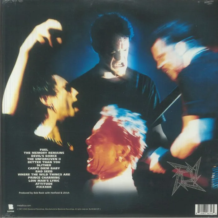Back cover — METALLICA — Reload (remastered)