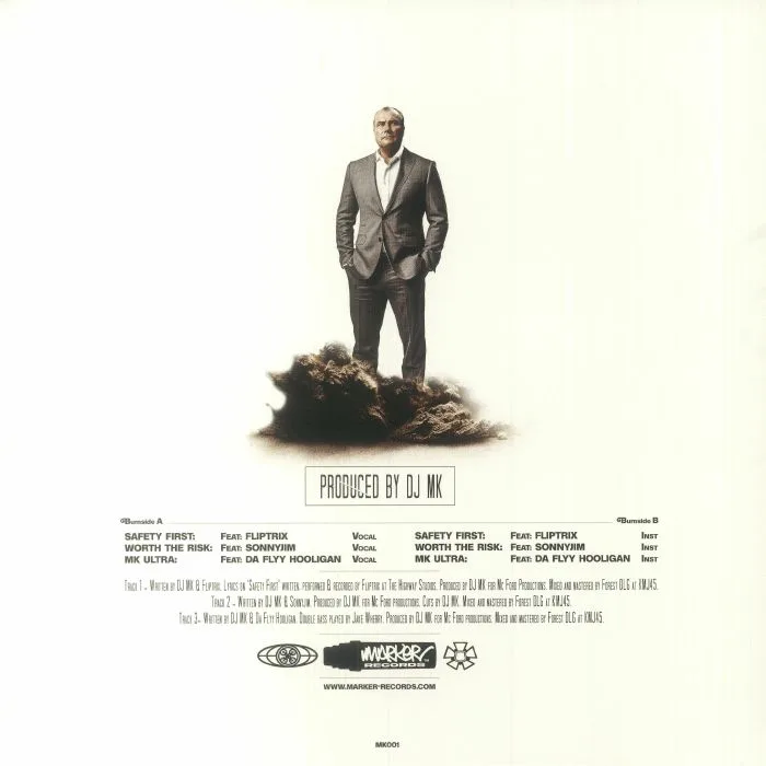 Back cover — DJ MK — Safety First EP