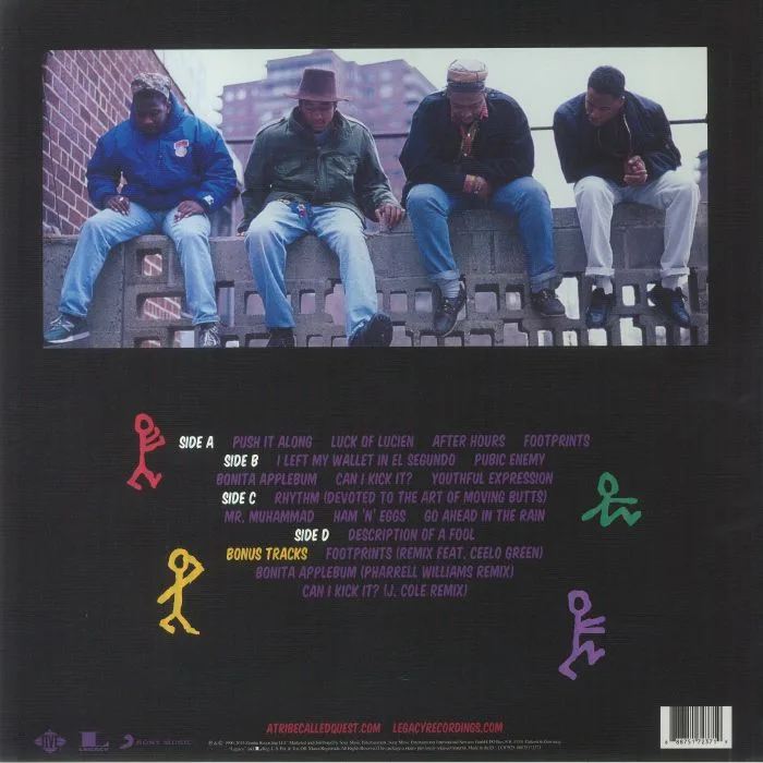 Back cover — A TRIBE CALLED QUEST — People's Instinctive Travels & The Paths Of Rhythm: 25th Anniversary Edition