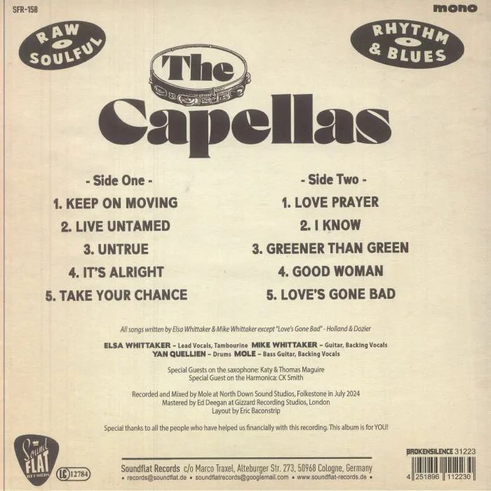 Back cover — The CAPELLAS — Untamed