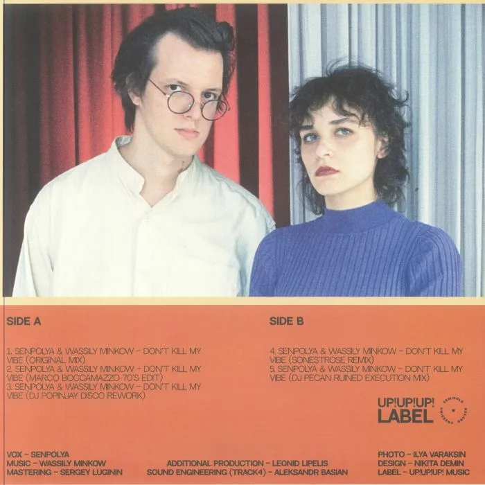 Back cover — SENPOLYA / WASSILY MINKOW — Don't Kill My Vibe