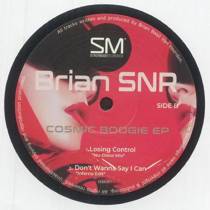 Обратная сторона обложки — BRIAN SNR — Cosmic Boogie EP