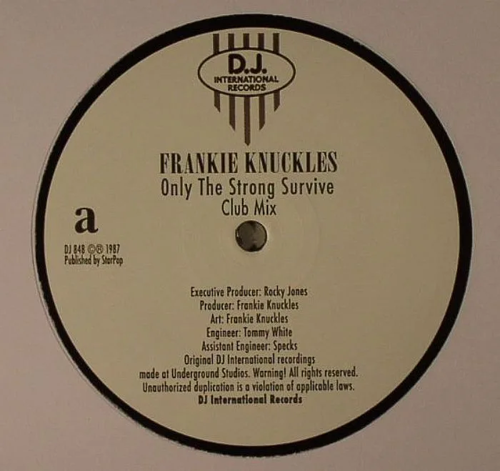 Front cover — FRANKIE KNUCKLES — Only The Strong Survive (re-edit)