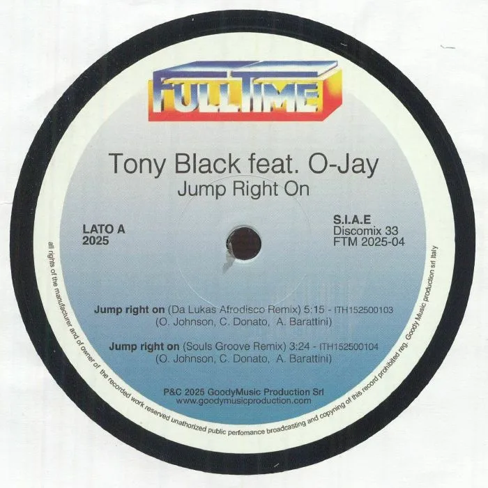 Tony BLACK feat O JAY — Jump Right On