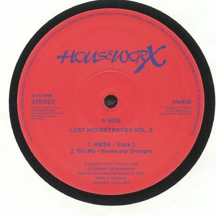 Front cover — HMSA / GLO MY / NICOLA BRUSEGAN & CARLO DI ROMA / PAT LEZIZMO & DSITB — Lost Housetracks Volume 8