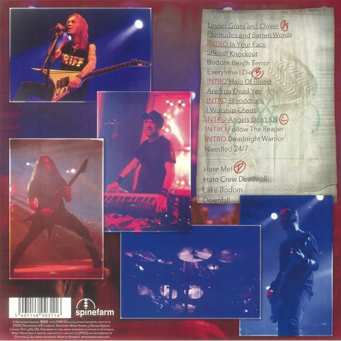 Back cover — CHILDREN OF BODOM — A Chapter Called Children Of Bodom: Final Show In Helsinki Ice Hall 2019