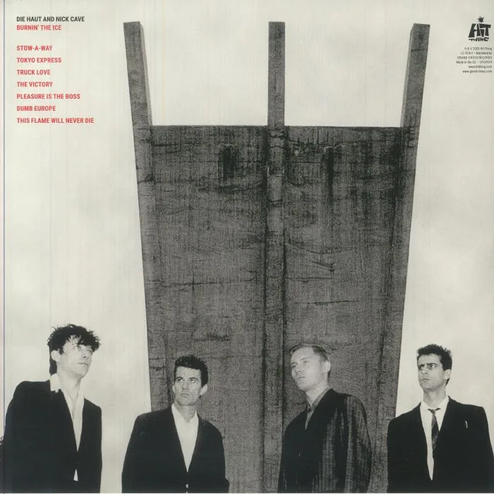 Back cover — DIE HAUT / NICK CAVE — Burnin' The Ice (reissue)