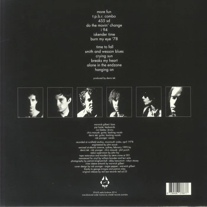 Обратная сторона обложки — RADIO BIRDMAN — Living Eyes (1990's remix Version)