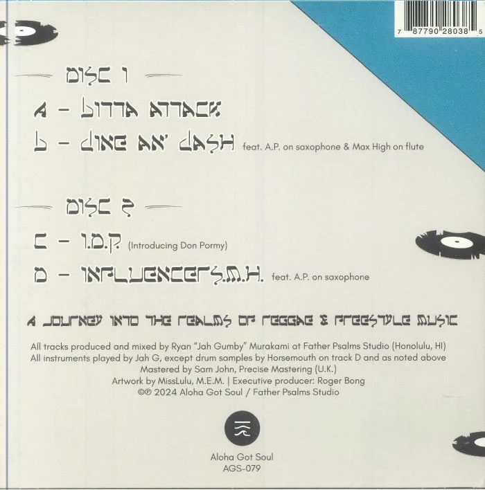 Back cover — JAH GUMBY — Bitta Attack