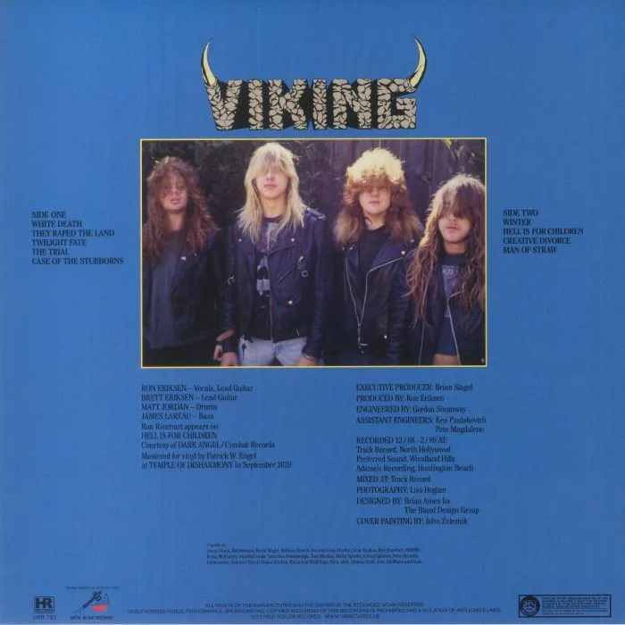 Обратная сторона обложки — VIKING — Man Of Straw (remastered)