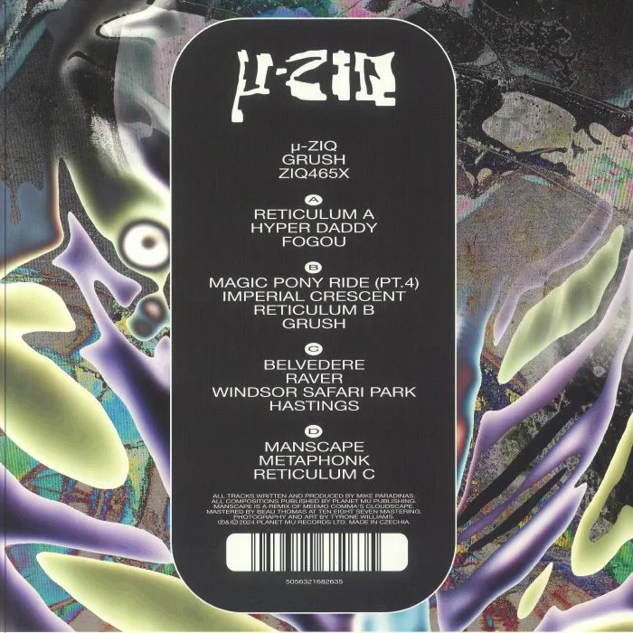 Back cover — MU ZIQ — Grush