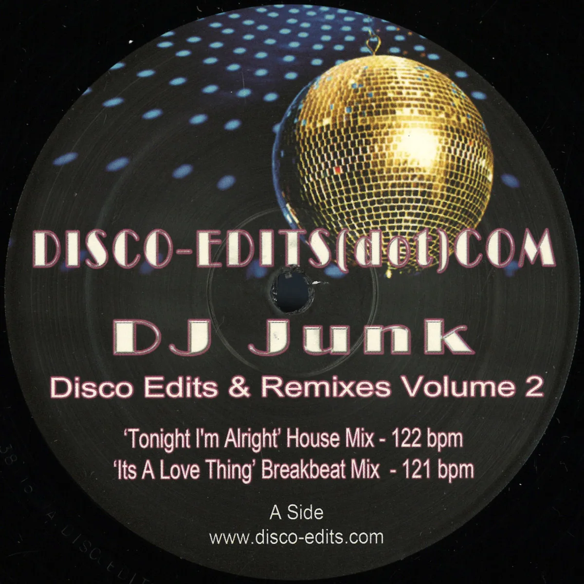 Front cover — Dj Junk — Disco Edits & Remixes Volume 2