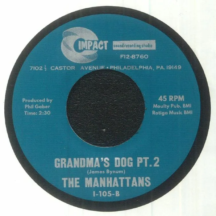 Back cover — The MANHATTANS — Grandma's Dog