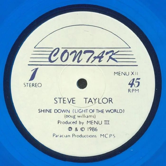 Front cover — Steve TAYLOR — Shine Down (Light Of The World)