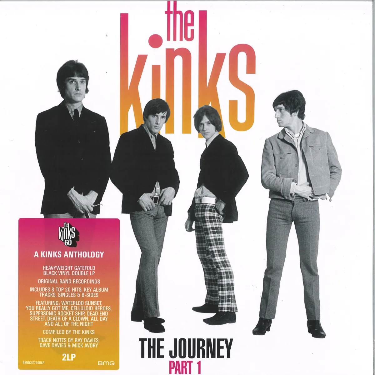 Лицевая сторона обложки — The Kinks — The Journey Part 1 LP 2x12"