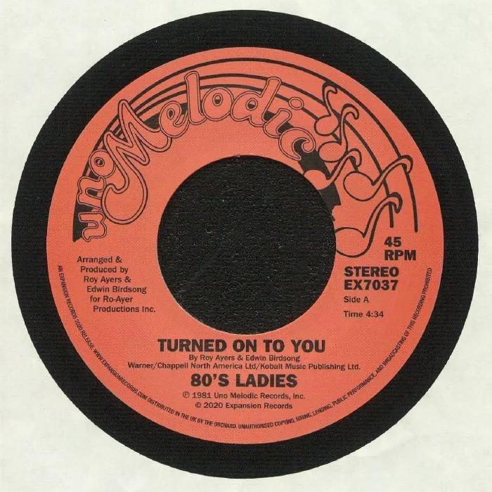Front cover — EIGHTIES LADIES — Turned On To You