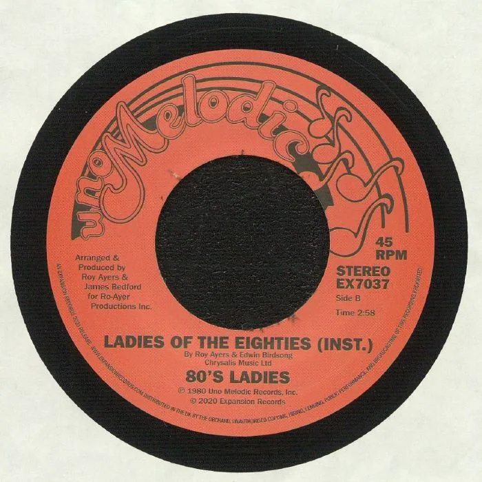 Back cover — EIGHTIES LADIES — Turned On To You