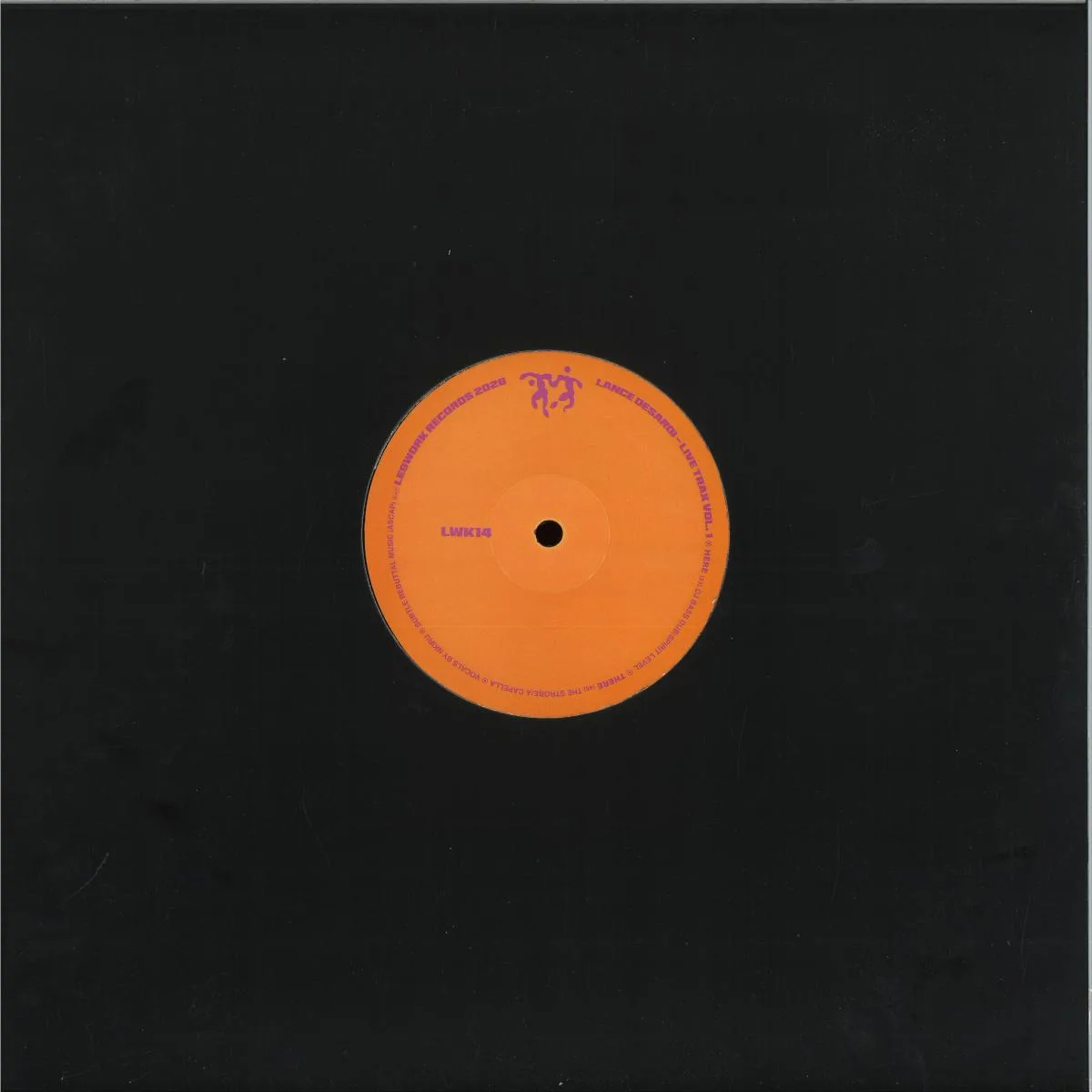 Back cover — Lance Desardi — Live Trax Vol. 1