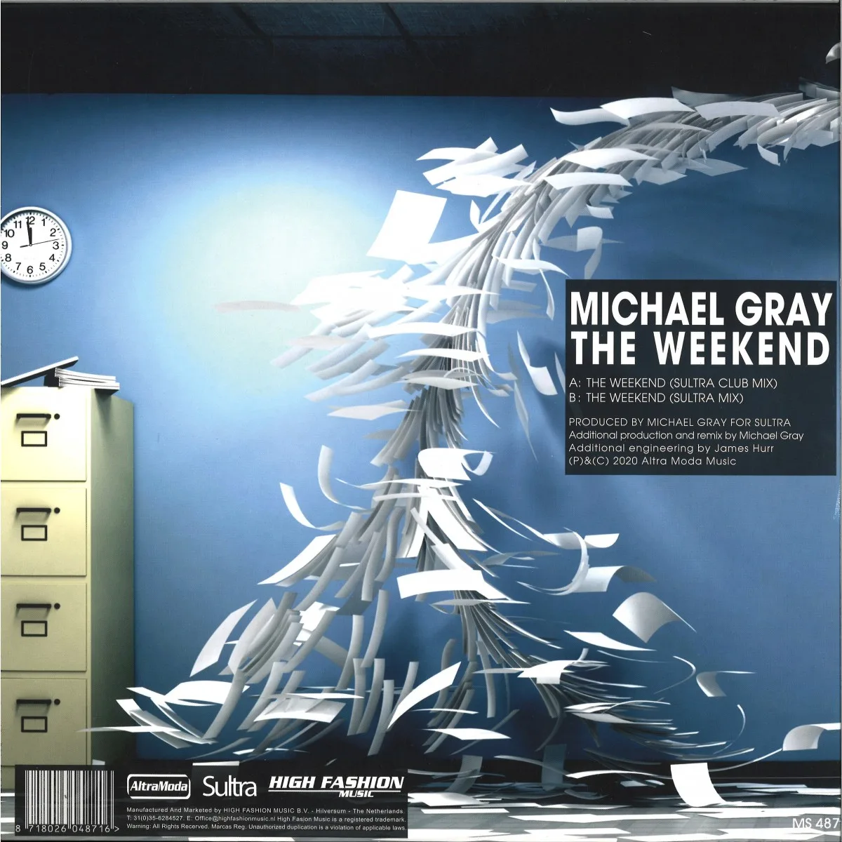 Back cover — Michael Gray — THE WEEKEND (SULTRA REMIXES)