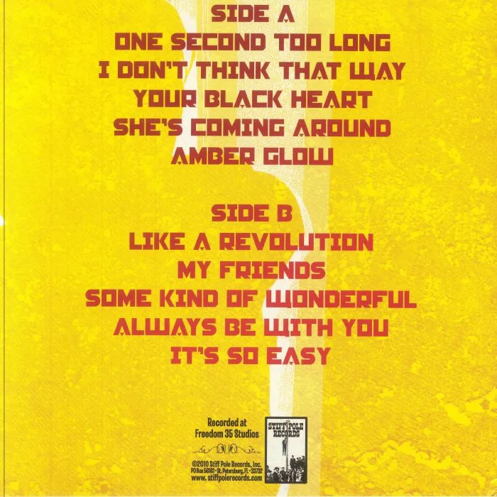 Back cover — LAST GREAT HOPE — Like A Revolution