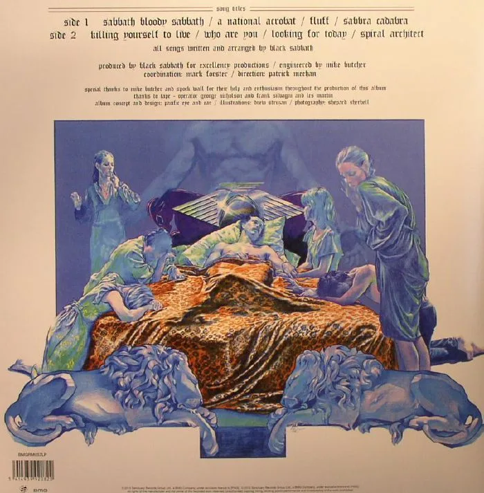 Back cover — BLACK SABBATH — Sabbath Bloody Sabbath