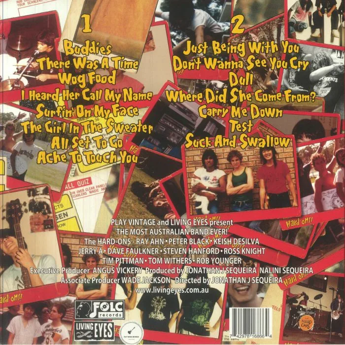 Back cover — The HARD ONS — The Most Australian Band Ever!