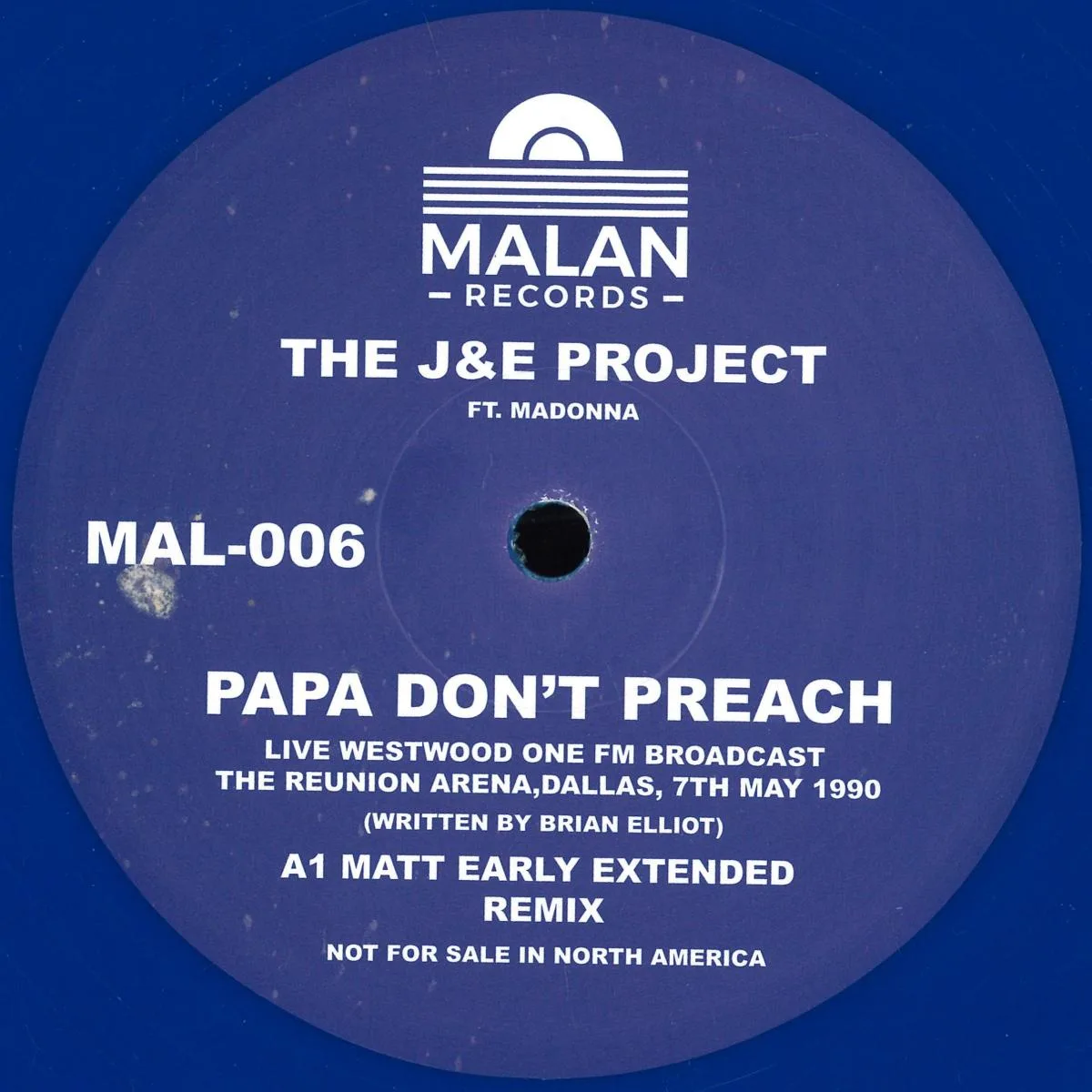 Обратная сторона обложки — THE J&E PROJECT FT. MADONNA — PAPA DON’T PREACH