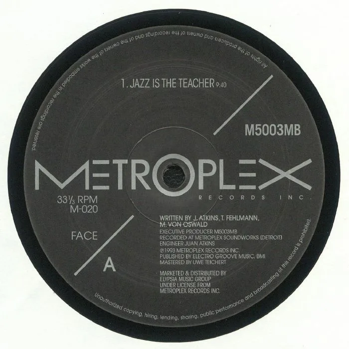 Лицевая сторона обложки — MODEL 500 / 3MB — Jazz Is The Teacher (remastered)