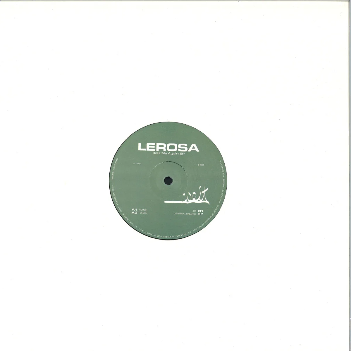 Back cover — Lerosa — Kiss Me Again EP