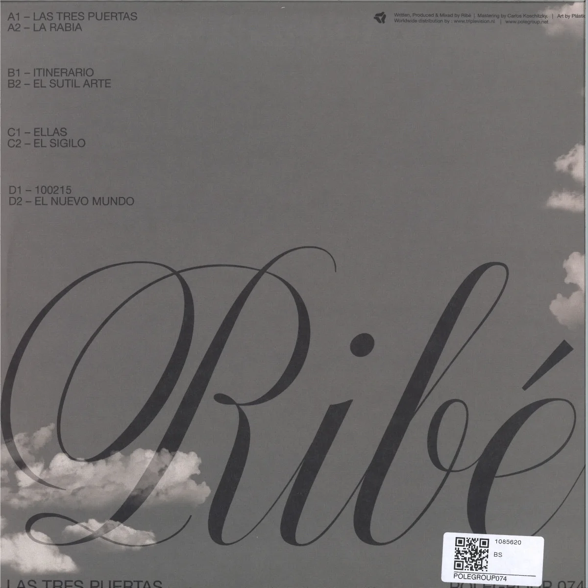 Обратная сторона обложки — Ribé — Las Tres Puertas LP 2x12"
