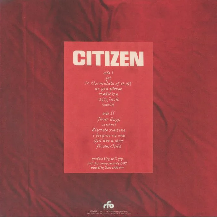Back cover — CITIZEN — As You Please