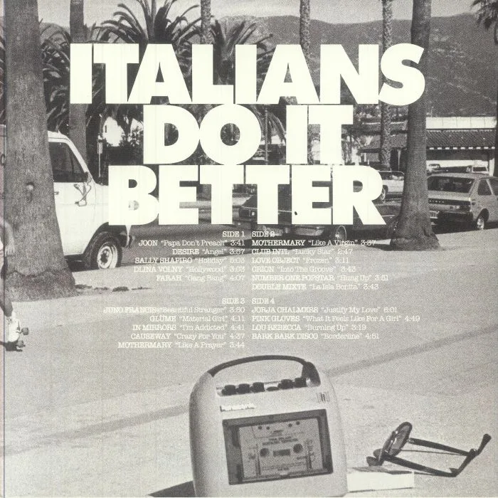 Back cover — VARIOUS — A Tribute To Madonna: Presented By Italians Do It Better