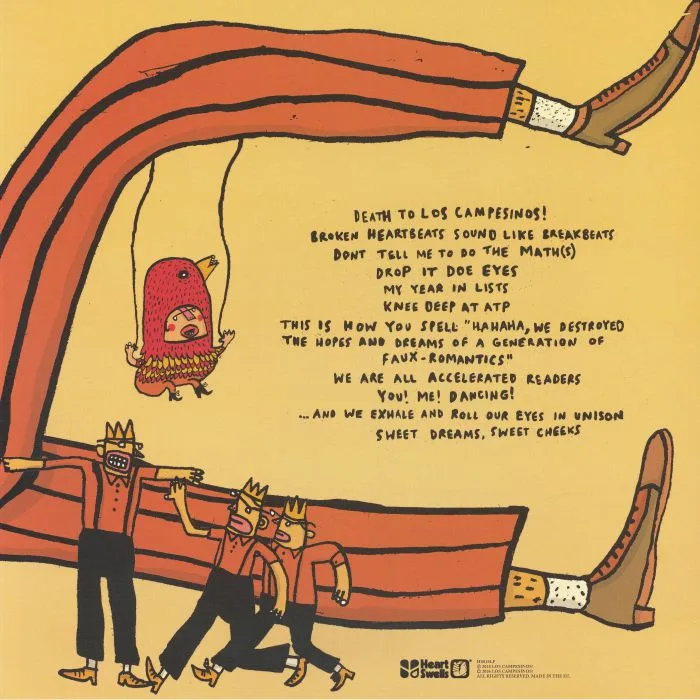 Обратная сторона обложки — LOS CAMPESINOS! — Hold On Now Youngster (reissue)