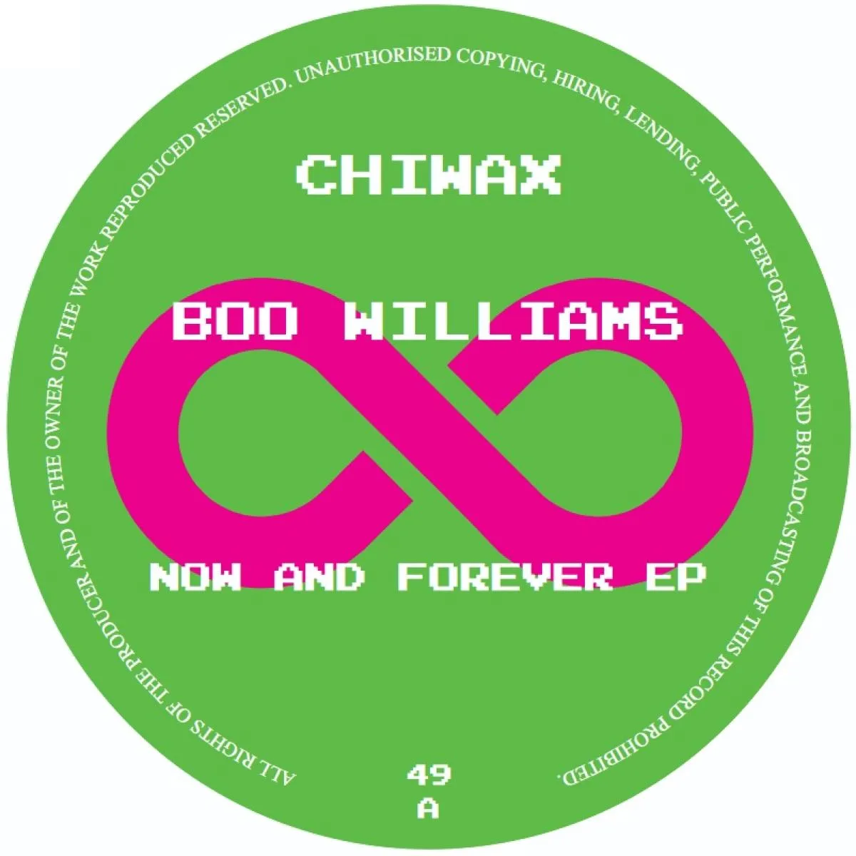 Лицевая сторона обложки — Boo Williams — Now And Forever EP
