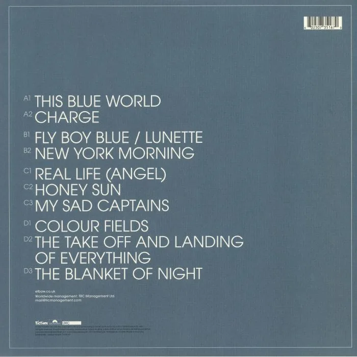 Back cover — ELBOW — The Take Off & Landing Of Everything (reissue)