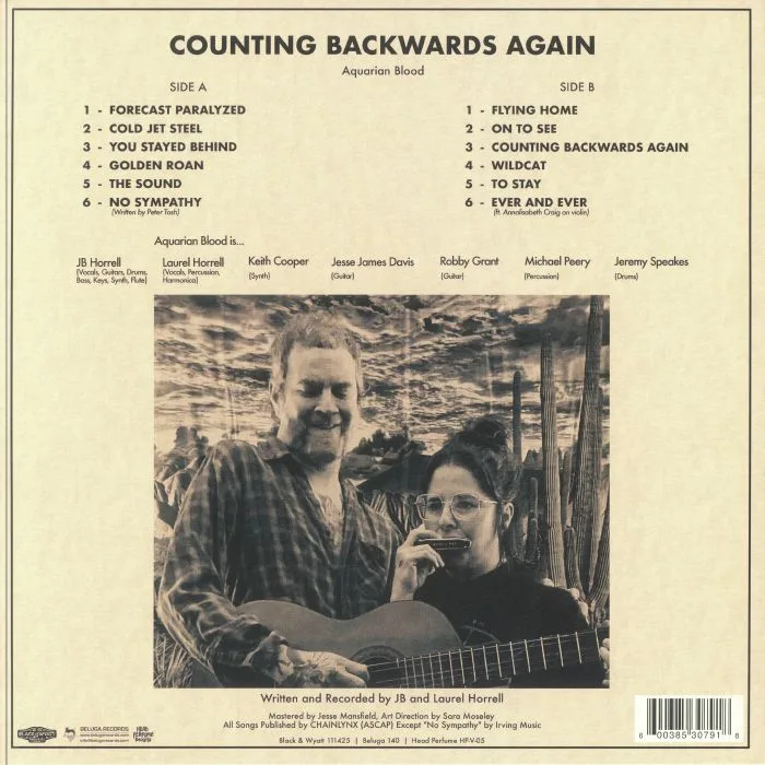 Back cover — AQUARIAN BLOOD — Counting Backwards Again