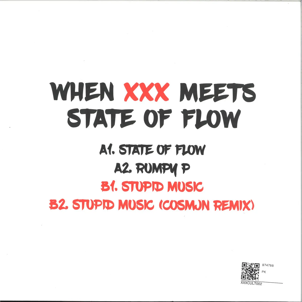 Back cover — Xxx Culture — When XXX Meets State Of Flow