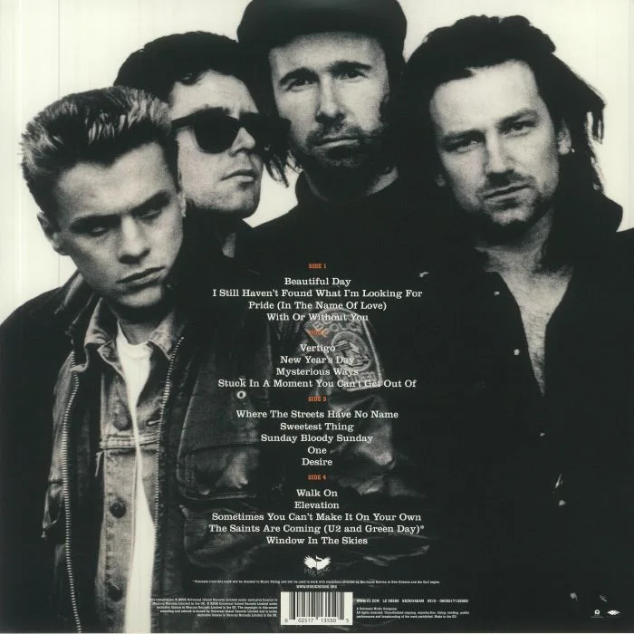 Back cover — U2 — U2 18 Singles - The Ultimate U2 Collection