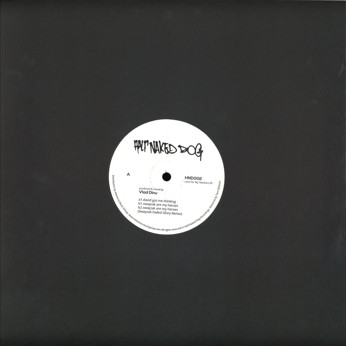 Back cover — Vlad Dinu — Love For My Teachers EP