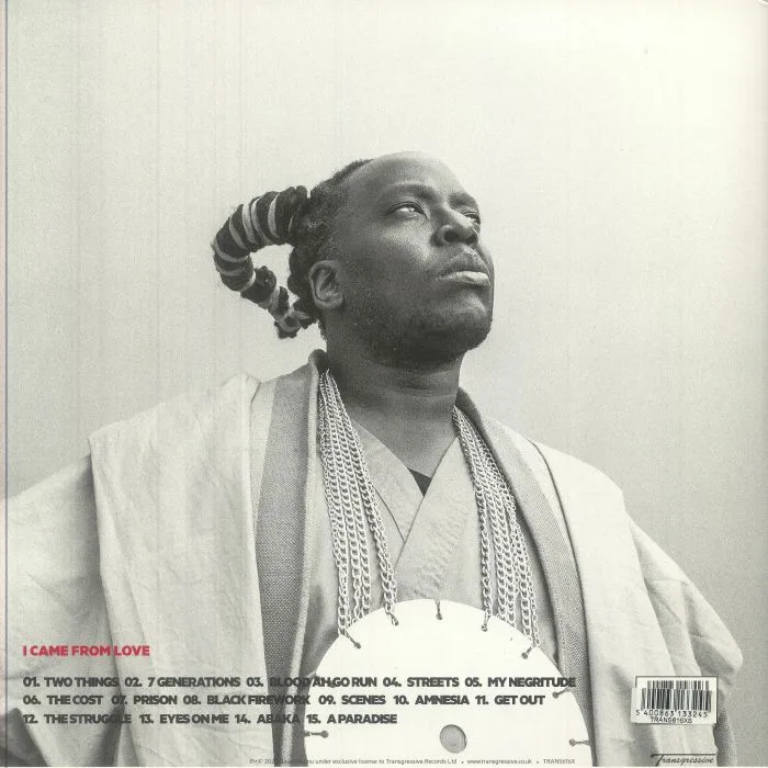 Back cover — Dave OKUMU / THE SEVEN GENERATIONS — I Came From Love (Signed Edition)