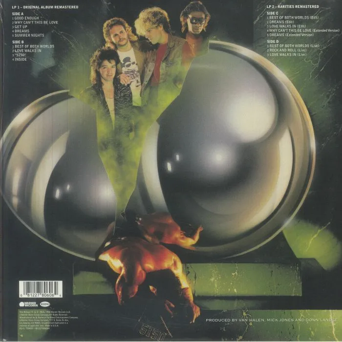 Back cover — VAN HALEN — 5150 (40th Anniversary Edition)