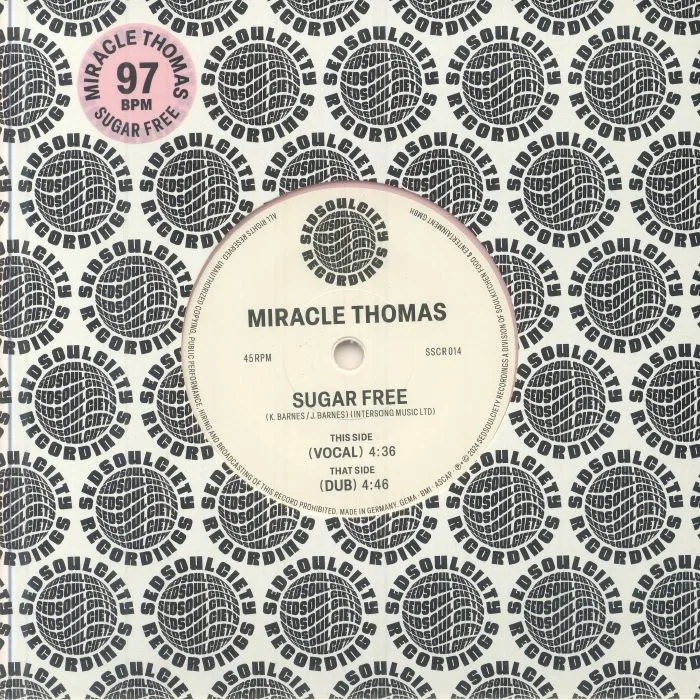 Front cover — MIRACLE THOMAS — Sugar Free