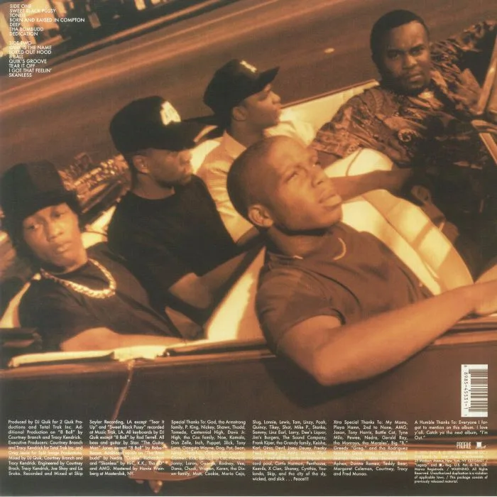 Back cover — DJ QUIK — Quik Is The Name