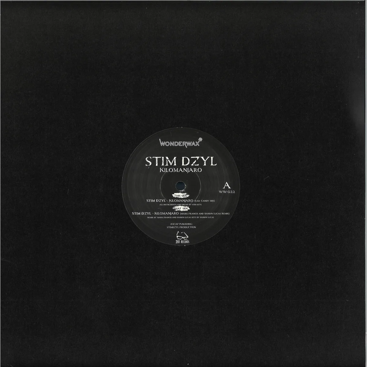 Обратная сторона обложки — Stim Dzyl — Kilomanjaro EP