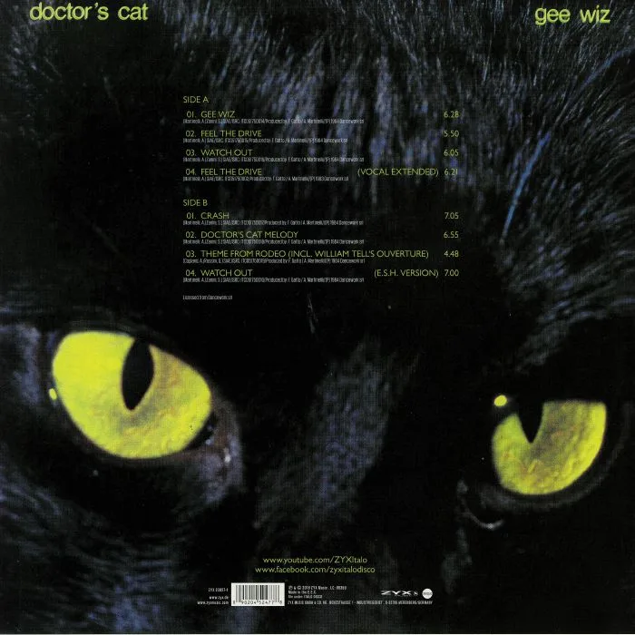 Back cover — DOCTOR'S CAT — Gee Wiz (Deluxe Edition)