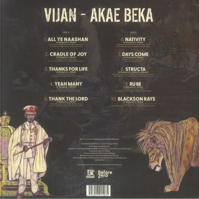 Обратная сторона обложки — AKAE BEKA — Vijan