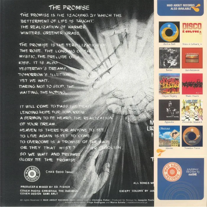 Обратная сторона обложки — Edward FISHER — The Promise (reissue)