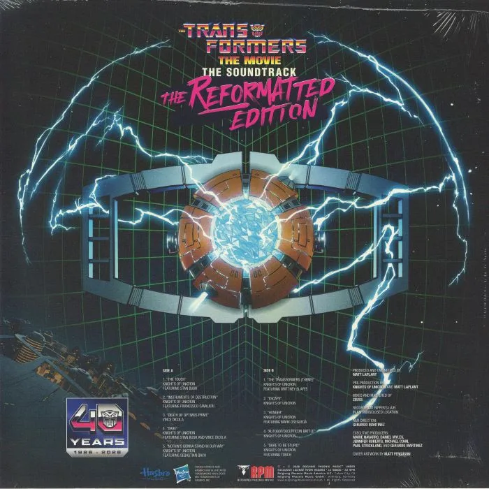 Обратная сторона обложки — The KNIGHTS OF UNICRON — Transformers The Movie: The Soundtrack (The Reformatted Edition)