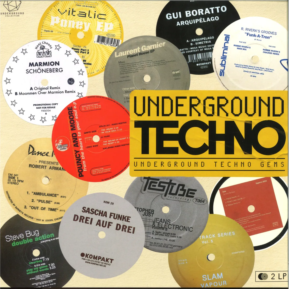 Various — UNDERGROUND TECHNO LP 2x12"